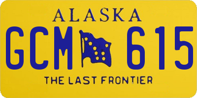 AK license plate GCM615