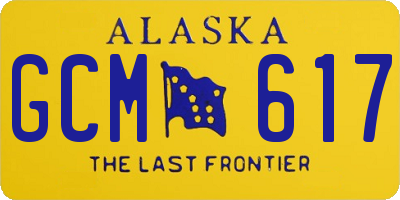 AK license plate GCM617