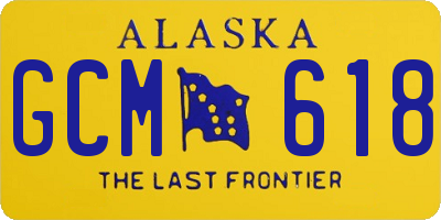 AK license plate GCM618
