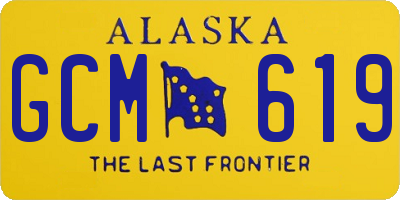 AK license plate GCM619