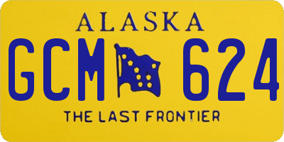 AK license plate GCM624