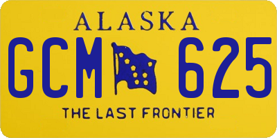 AK license plate GCM625