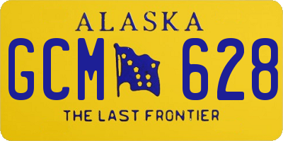 AK license plate GCM628