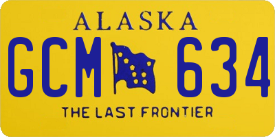AK license plate GCM634