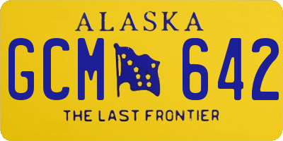 AK license plate GCM642