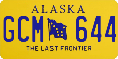 AK license plate GCM644