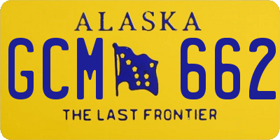 AK license plate GCM662