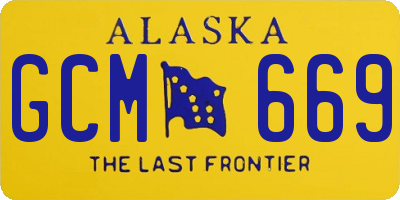 AK license plate GCM669