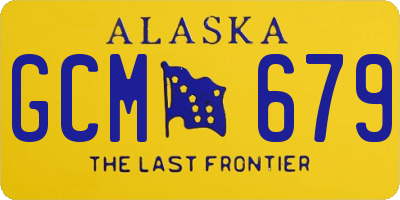 AK license plate GCM679