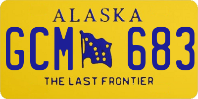 AK license plate GCM683