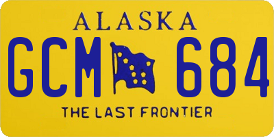 AK license plate GCM684