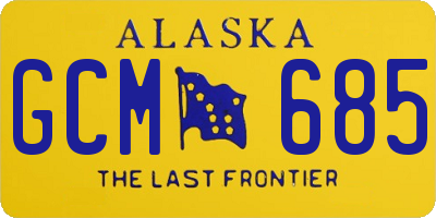 AK license plate GCM685