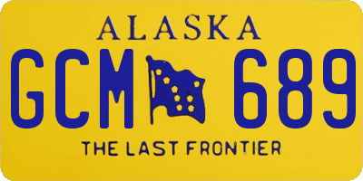 AK license plate GCM689