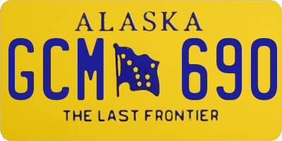 AK license plate GCM690