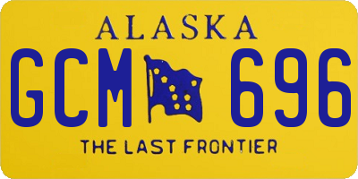 AK license plate GCM696