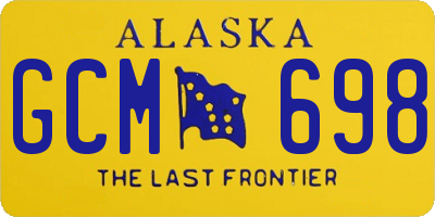 AK license plate GCM698