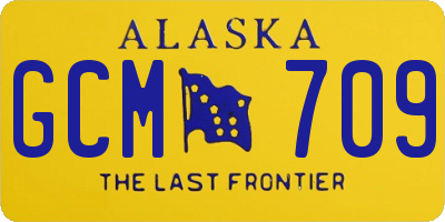 AK license plate GCM709