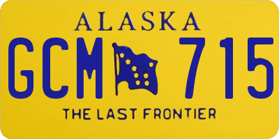 AK license plate GCM715