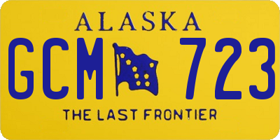AK license plate GCM723