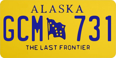 AK license plate GCM731