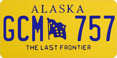 AK license plate GCM757