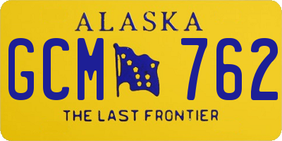 AK license plate GCM762