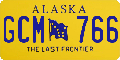AK license plate GCM766