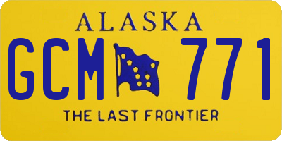 AK license plate GCM771