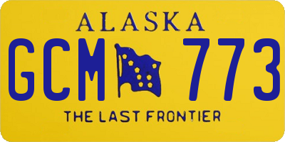 AK license plate GCM773