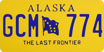 AK license plate GCM774