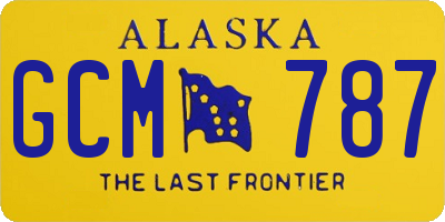 AK license plate GCM787