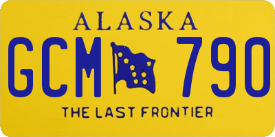 AK license plate GCM790