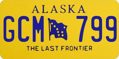 AK license plate GCM799