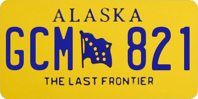 AK license plate GCM821