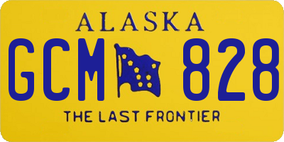 AK license plate GCM828