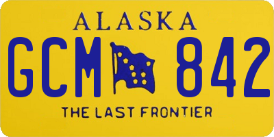 AK license plate GCM842