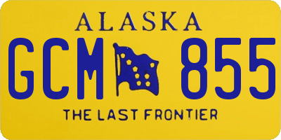 AK license plate GCM855