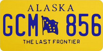 AK license plate GCM856