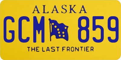 AK license plate GCM859