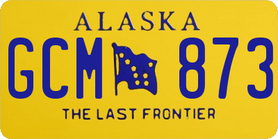 AK license plate GCM873