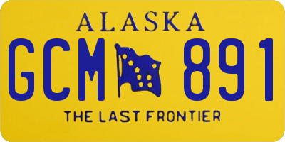 AK license plate GCM891