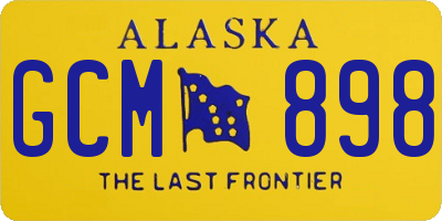 AK license plate GCM898