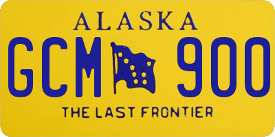 AK license plate GCM900