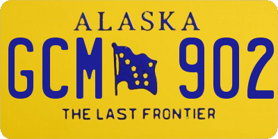 AK license plate GCM902