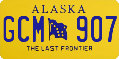 AK license plate GCM907