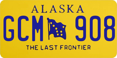 AK license plate GCM908