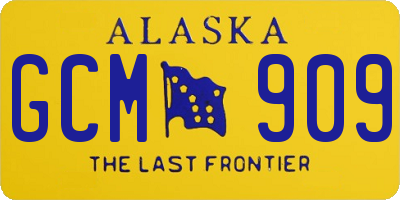 AK license plate GCM909