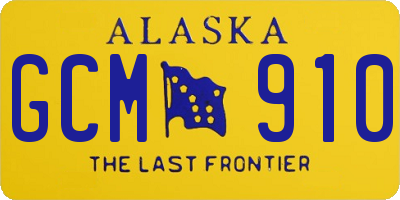 AK license plate GCM910