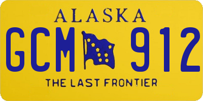 AK license plate GCM912