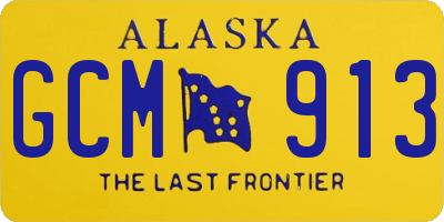 AK license plate GCM913